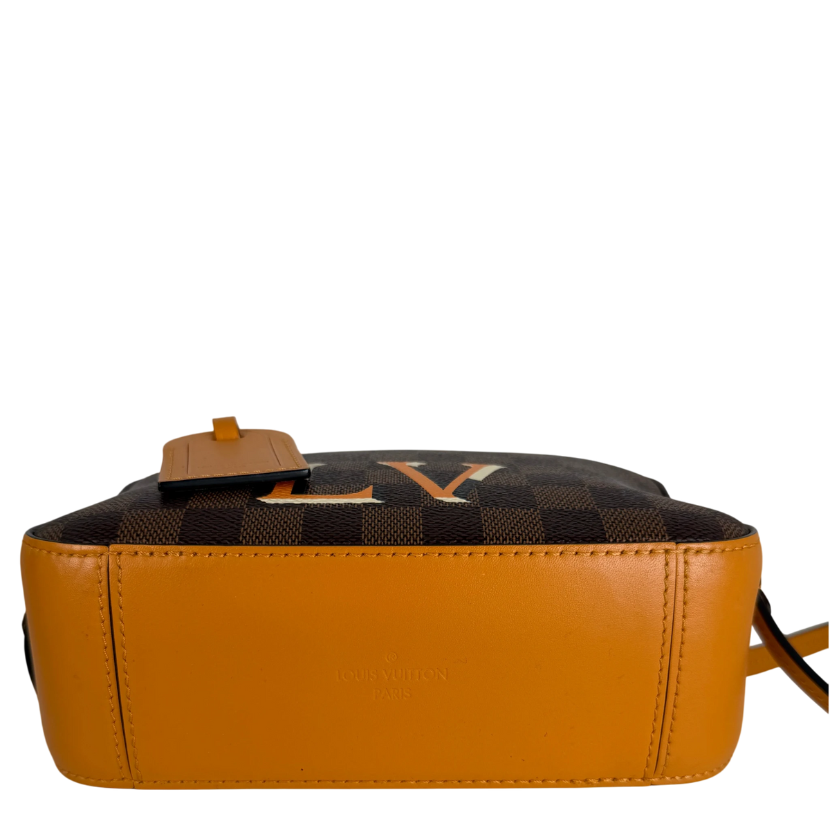 Louis Vuitton Santa Monica Damier Ebène Canvas Safran Orange Gold – Ansicht 5