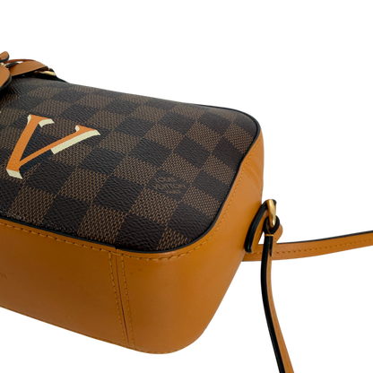 Louis Vuitton Santa Monica Damier Ebène Canvas Safran Orange Gold – Ansicht 12