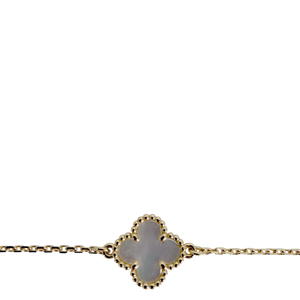 Van Cleef & Arpels Sweet Alhambra Armband Perlmutt 18K Gelbgold
