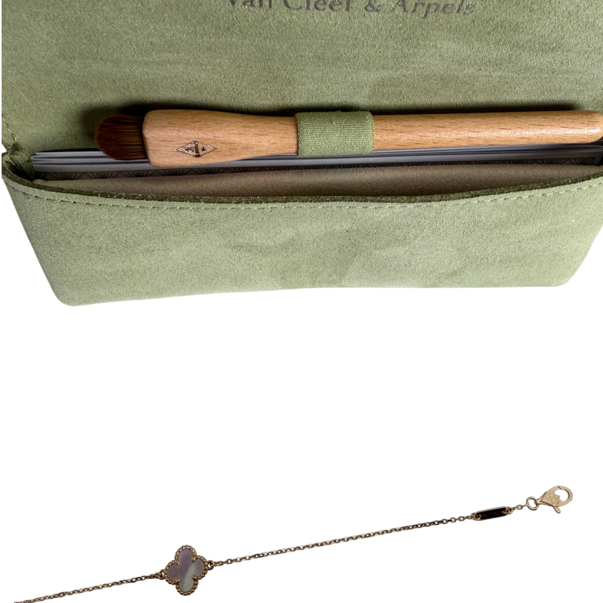 Van Cleef & Arpels Sweet Alhambra Armband Perlmutt 18K Gelbgold