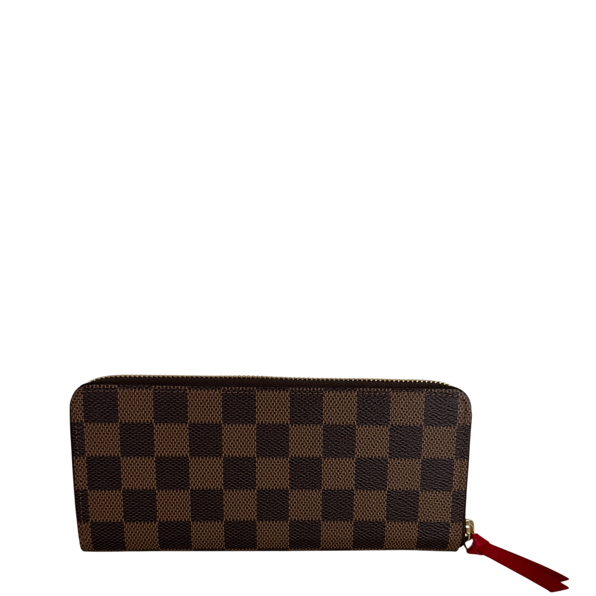 Louis Vuitton Portefeuille Clémence Damier Ebène Coquelicot Rot