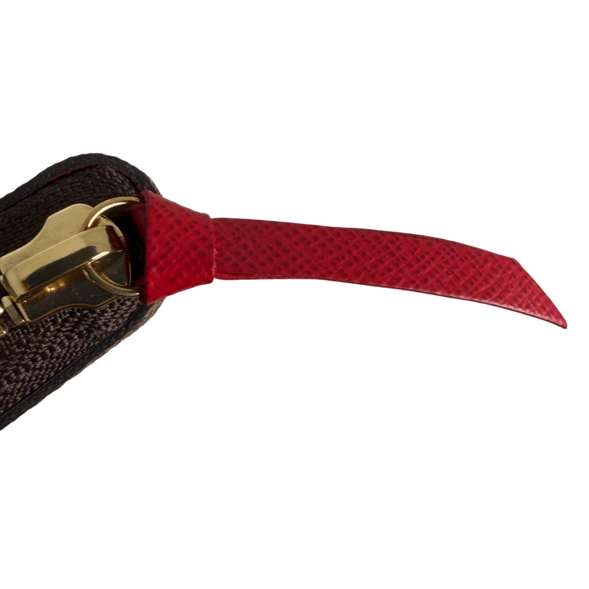 Louis Vuitton Portefeuille Clémence Damier Ebène Coquelicot Rot