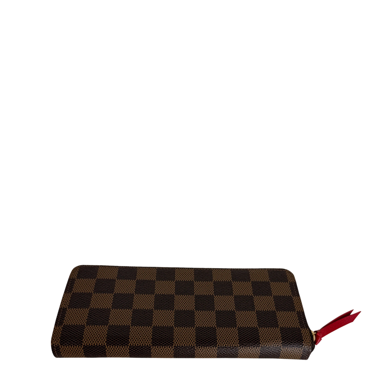 Louis Vuitton Portefeuille Clémence Damier Ebène Coquelicot Rot
