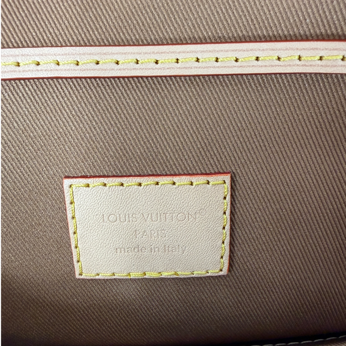 Louis Vuitton Montsouris MM Rucksack Monogram Canvas Vachetta Gold