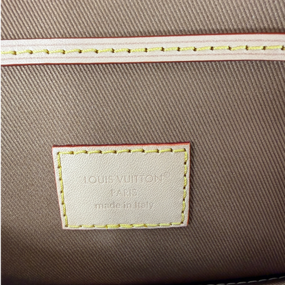 Louis Vuitton Montsouris MM Rucksack Monogram Canvas Vachetta Gold