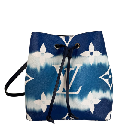 Louis Vuitton NéoNoé MM Escale Monogram Giant Blau Weiß Silber