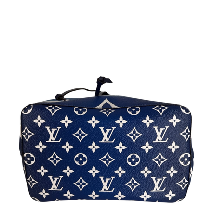 Louis Vuitton NéoNoé MM Escale Monogram Giant Blau Weiß Silber