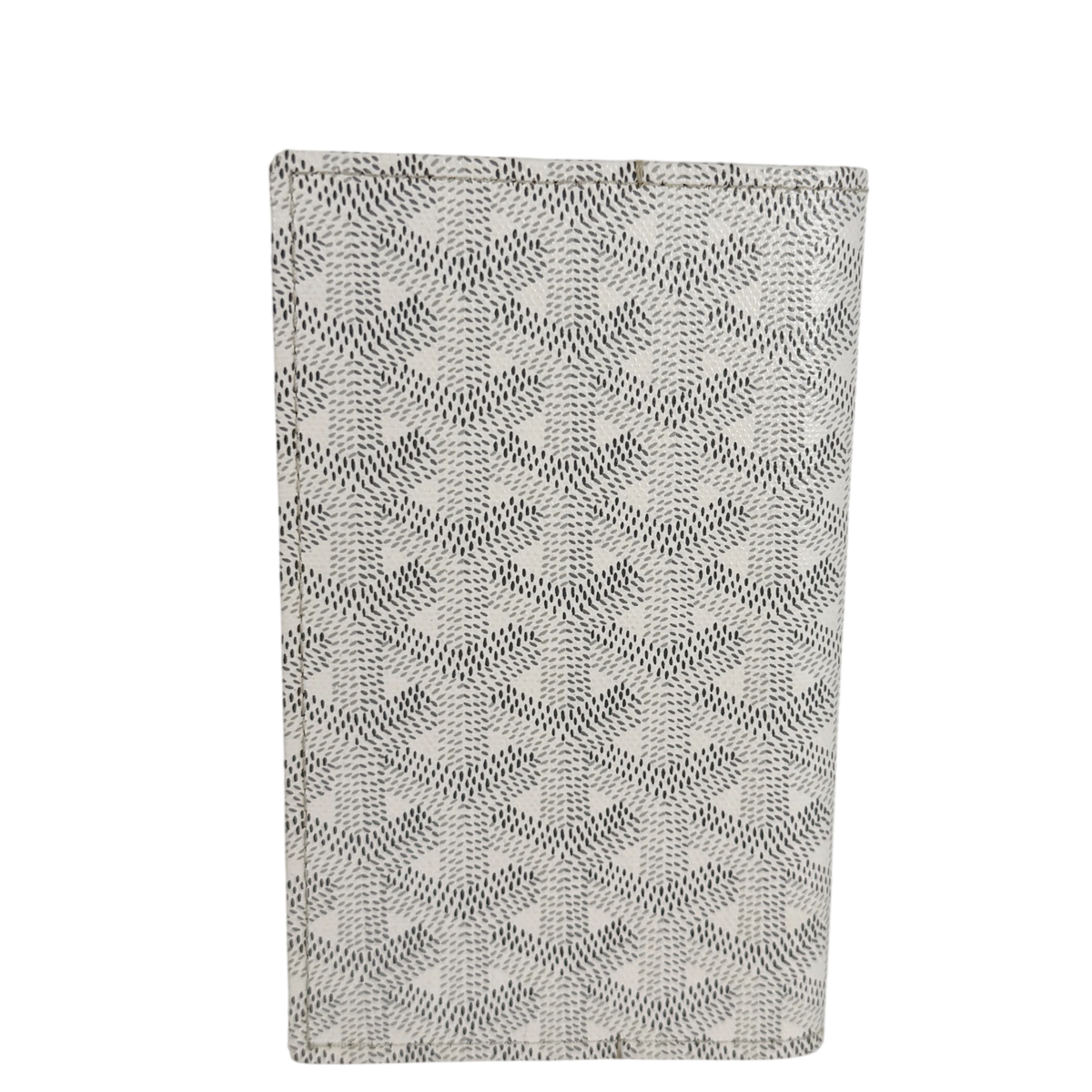 Goyard Grenelle Passhülle Goyardine Canvas Weiß Kalbsleder
