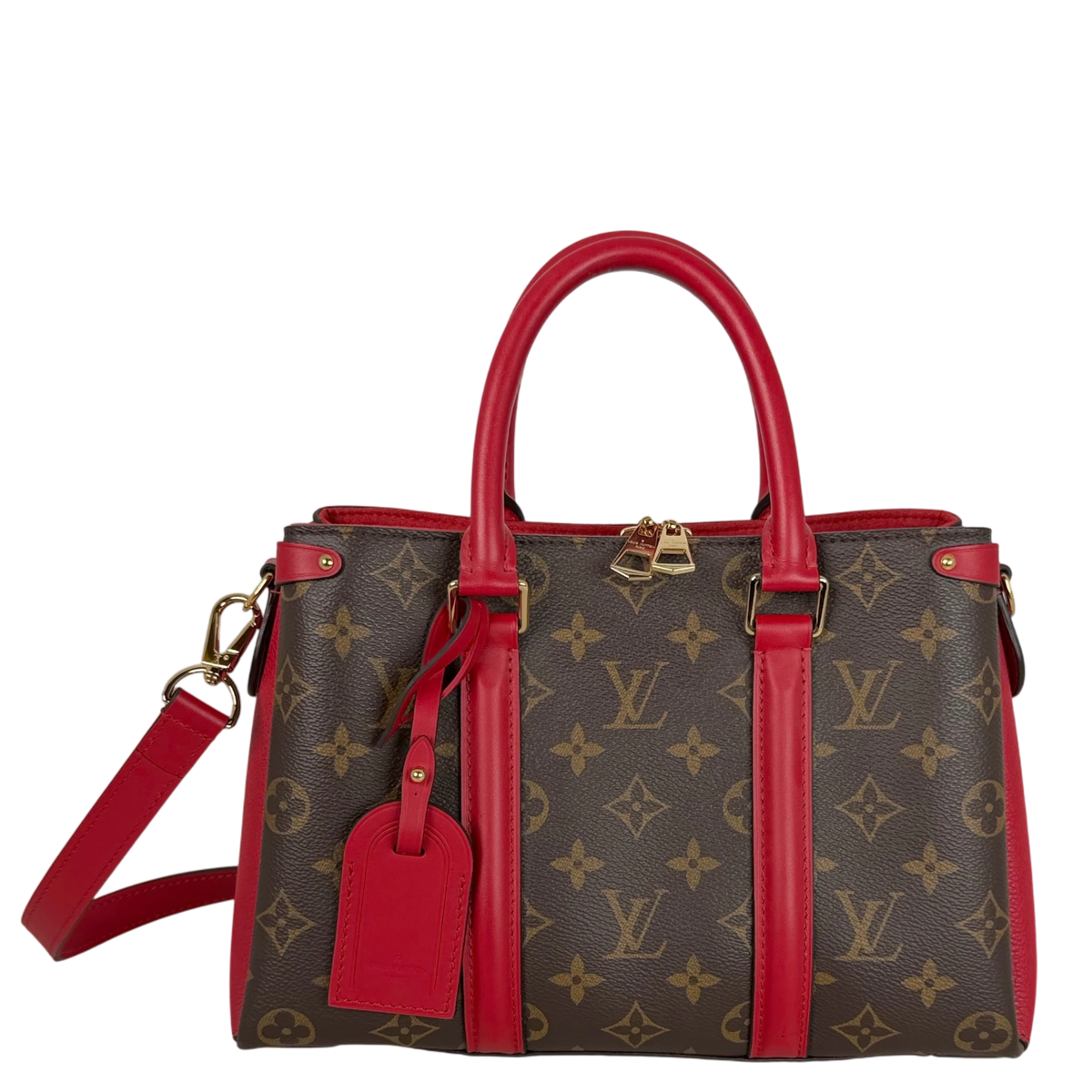 Louis Vuitton Soufflot BB Monogram Canvas Coquelicot Rot Gold