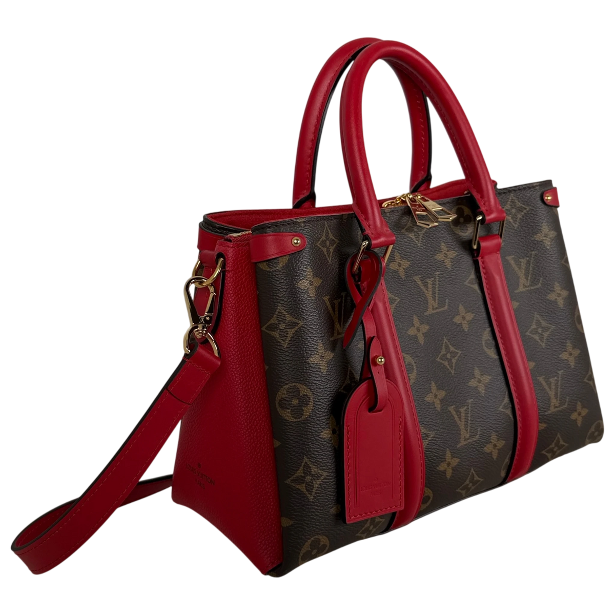 Louis Vuitton Soufflot BB Monogram Canvas Coquelicot Rot Gold