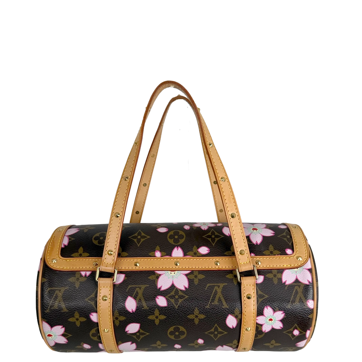 Louis Vuitton Papillon Cherry Blossom Monogram Murakami Braun Rosa – Ansicht 2