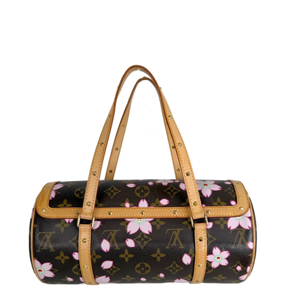 Louis Vuitton Papillon Cherry Blossom Monogram Murakami Braun Rosa – Ansicht 2