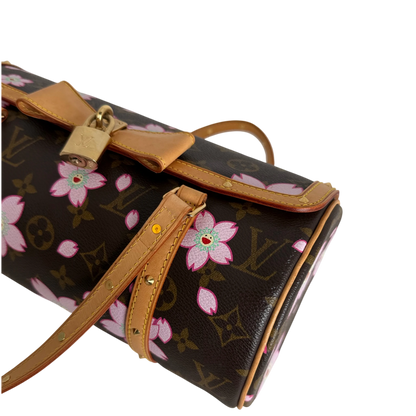 Louis Vuitton Papillon Cherry Blossom Monogram Murakami Braun Rosa – Ansicht 9
