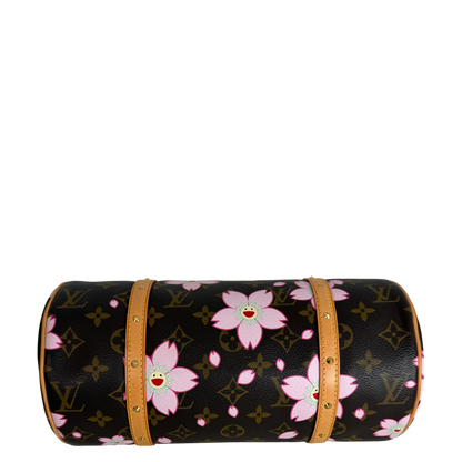Louis Vuitton Papillon Cherry Blossom Monogram Murakami Braun Rosa – Ansicht 3