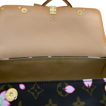 Louis Vuitton Papillon Cherry Blossom Monogram Murakami Braun Rosa – Ansicht 8