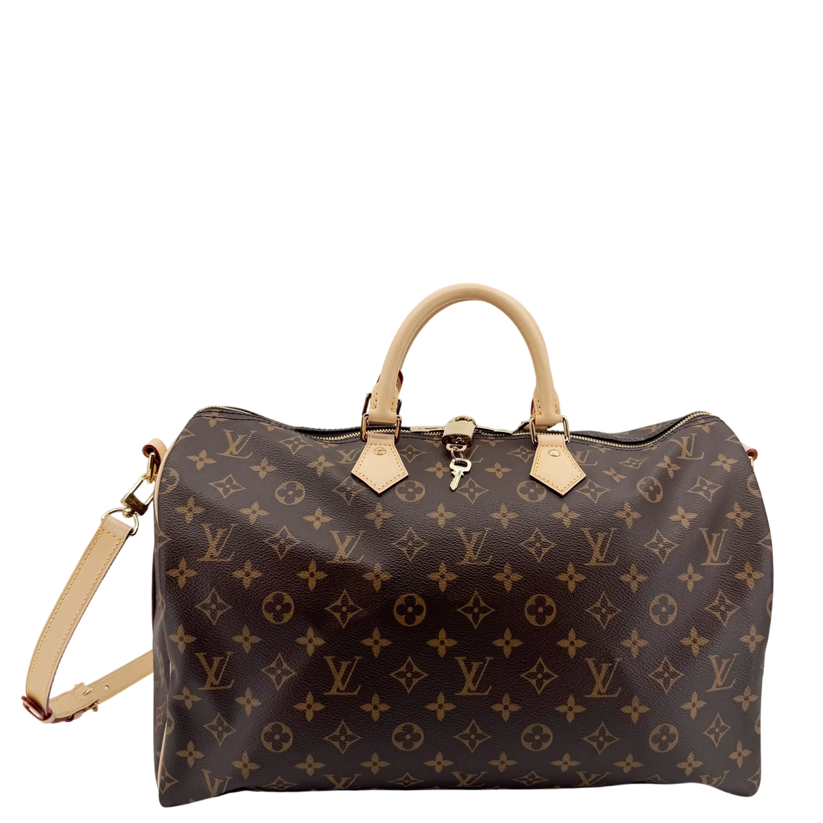 Louis Vuitton Speedy Bandoulière 40 Monogram Canvas Braun Gold