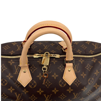 Louis Vuitton Speedy Bandoulière 40 Monogram Canvas Braun Gold
