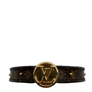 Louis Vuitton LV Circle Reversible Armband Monogram Braun Schwarz