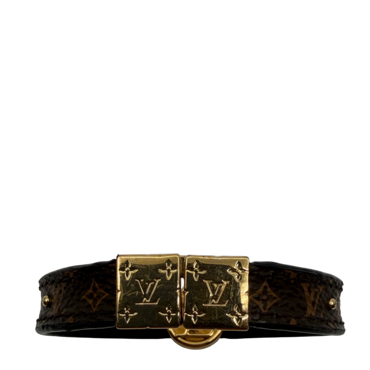 Louis Vuitton LV Circle Reversible Armband Monogram Braun Schwarz – Ansicht 2