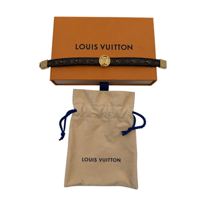 Louis Vuitton LV Circle Reversible Armband Monogram Braun Schwarz – Ansicht 7