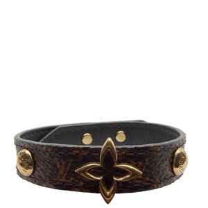 Louis Vuitton Blooming Armband Monogram Canvas Gold Größe 17
