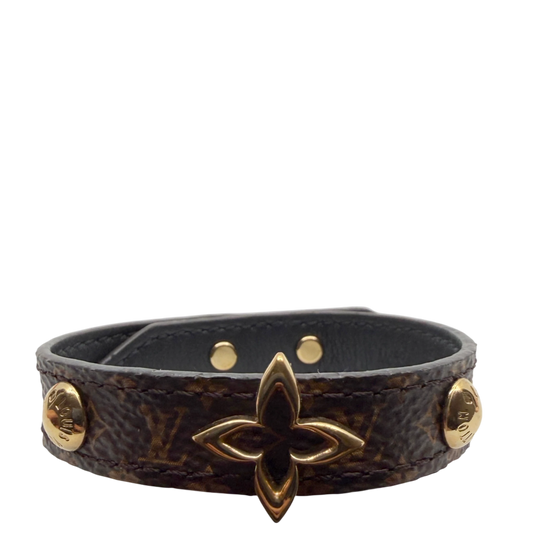 Louis Vuitton Blooming Armband Monogram Canvas Gold Größe 17