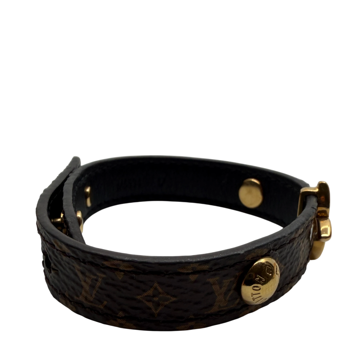 Louis Vuitton Blooming Armband Monogram Canvas Gold Größe 17