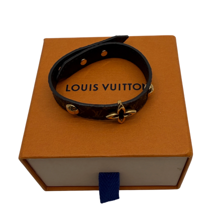 Louis Vuitton Blooming Armband Monogram Canvas Gold Größe 17