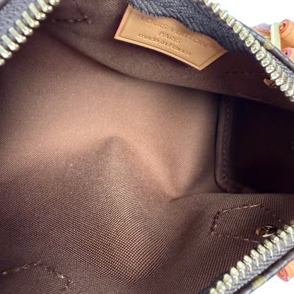 Louis Vuitton Nano Speedy Monogram Canvas Brown Gold with Strap