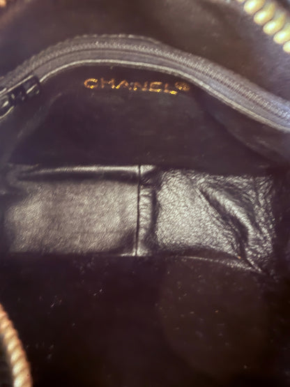 Chanel Vintage Lackleder Camerabag GHW / gut Chanel