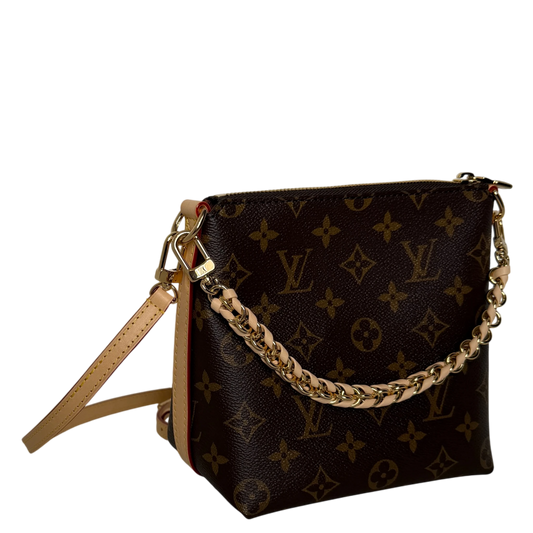 Louis Vuitton Multipass Mini Monogram Canvas Crossbody Braun Gold