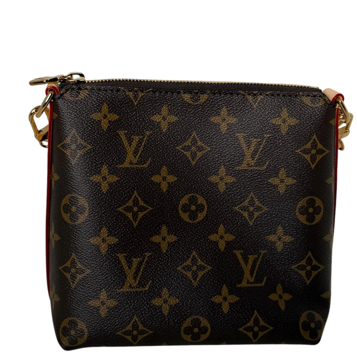 Louis Vuitton Multipass Mini Monogram Canvas Crossbody Brown Gold