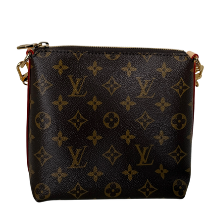Louis Vuitton Multipass Mini Monogram Canvas Crossbody Brown Gold