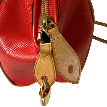 Louis Vuitton Doc PM Epi Leder Rot Gold mit Schulterriemen – Ansicht 10