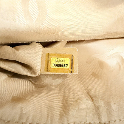 Chanel Vintage CC Stitch Schultertasche Kaviarleder beige braun / sehr gut Chanel