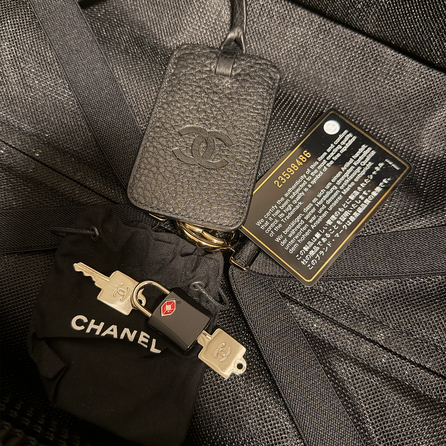 Chanel XXL Airline Flap Bag und Koffer Set Rarität / sehr gut Chanel