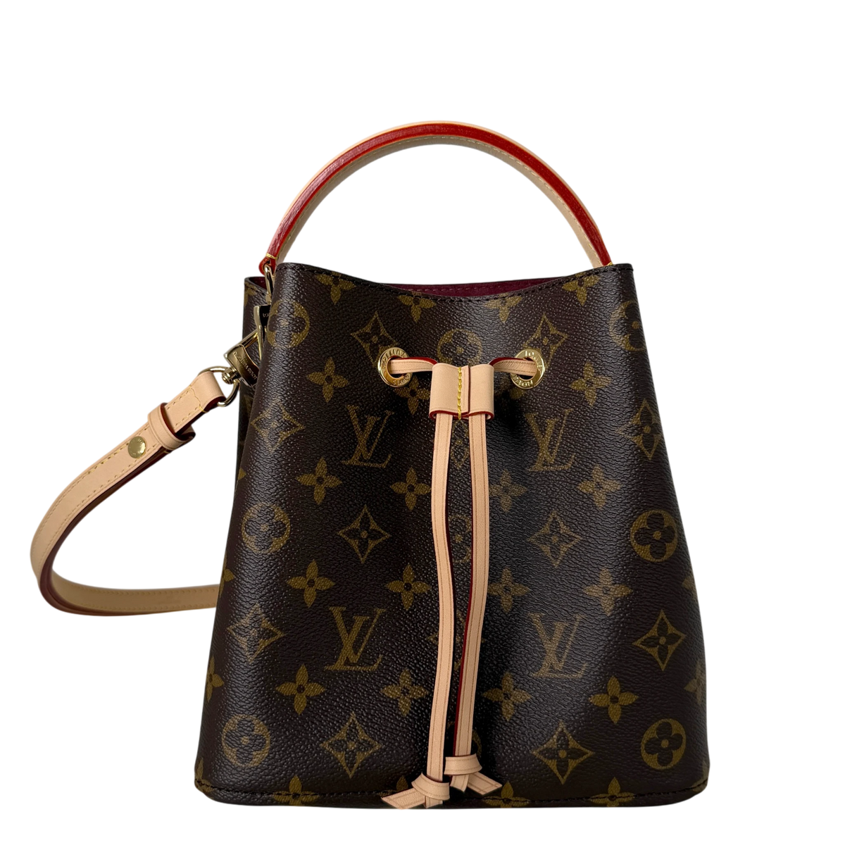 Louis Vuitton NéoNoé BB Monogram Canvas Braun Bordeaux Gold
