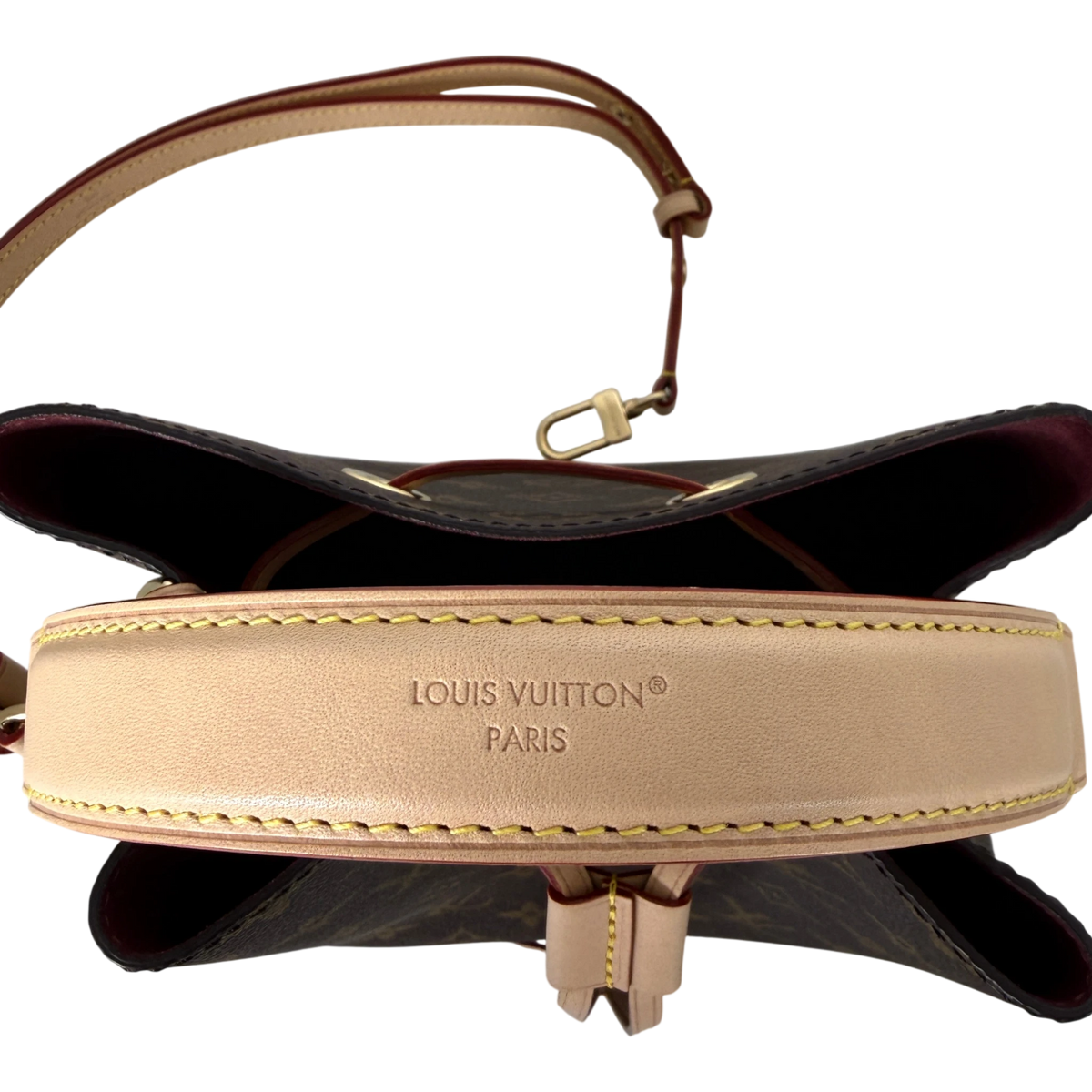 Louis Vuitton NéoNoé BB Monogram Canvas Braun Bordeaux Gold – Ansicht 5