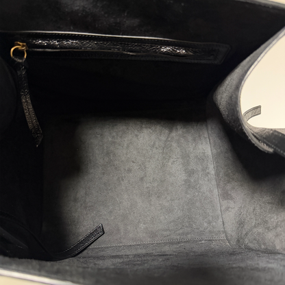 CELINE Luggage Phantom Lackleder Medium schwarz  / neuwertig CELINE