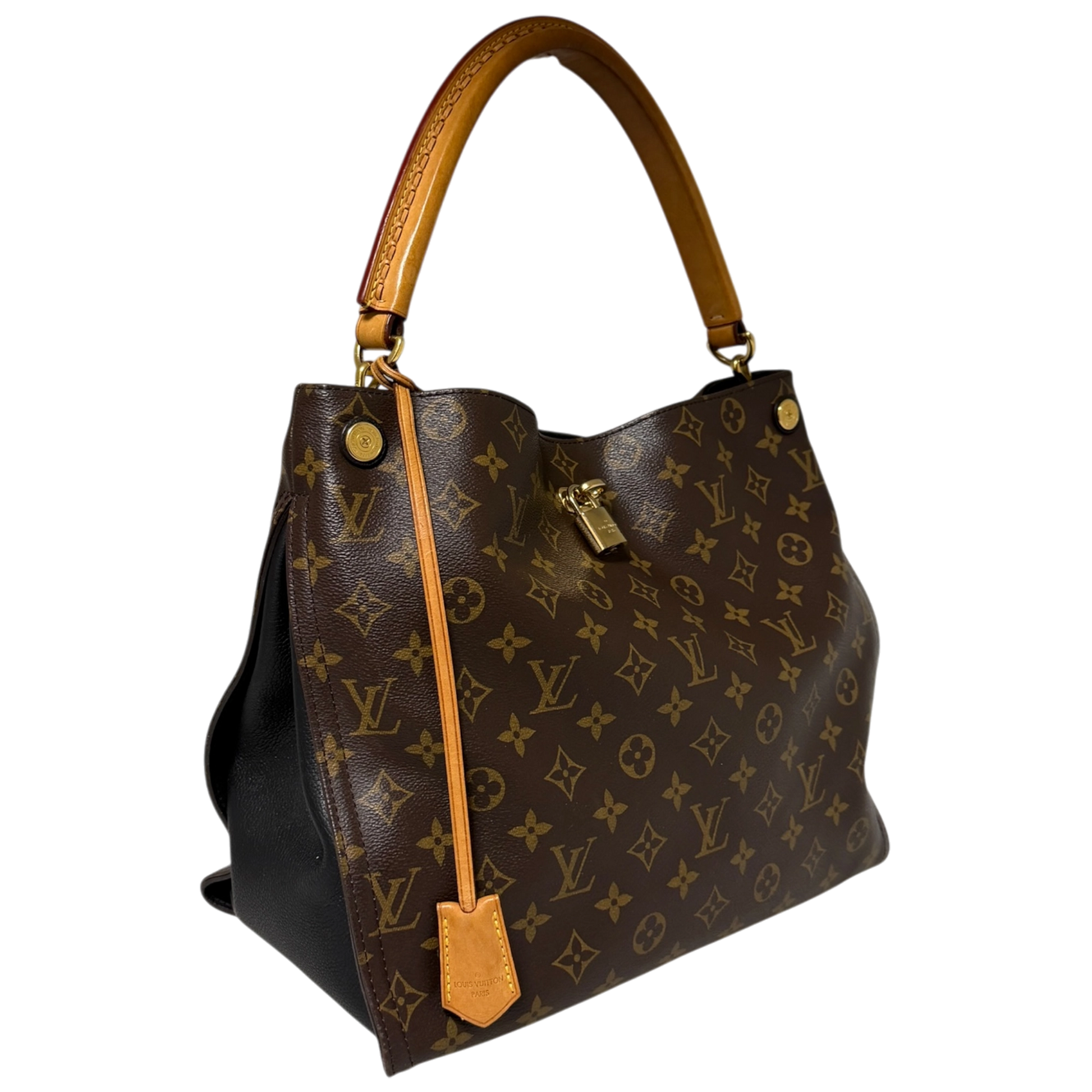 Louis Vuitton Gaia Monogram Canvas Schultertasche / gut Louis Vuitton