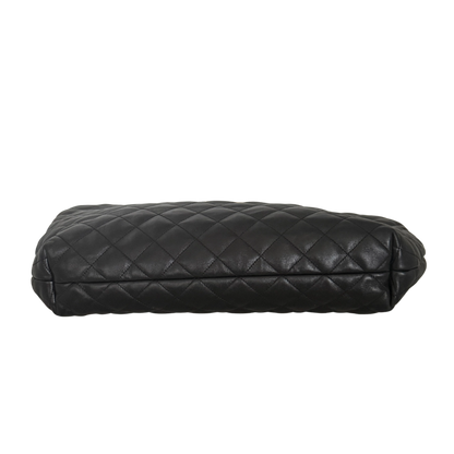 Saint Laurent ICARE Maxi-Shopper aus gestepptem Lammleder Schwarz / sehr gut Saint Laurent