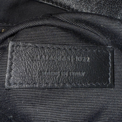 Saint Laurent ICARE Maxi-Shopper aus gestepptem Lammleder Schwarz / sehr gut Saint Laurent