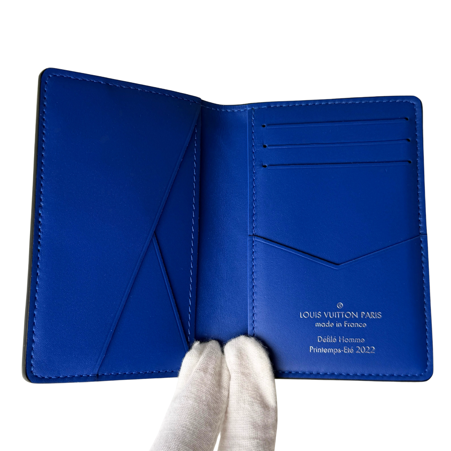 Louis Vuitton Pocket Organizer Taurillon Illusion Grün / neuwertig