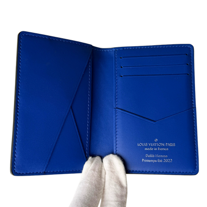 Louis Vuitton Pocket Organizer Taurillon Illusion Grün / neuwertig