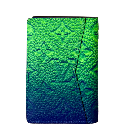 Louis Vuitton Pocket Organizer Taurillon Illusion Grün / neuwertig