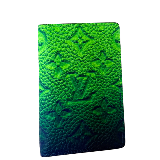 Louis Vuitton Pocket Organizer Taurillon Illusion Grün / neuwertig