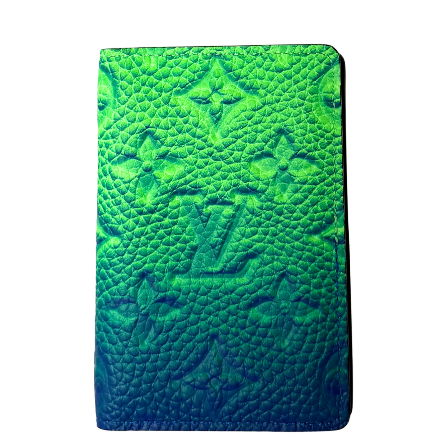 Louis Vuitton Pocket Organizer Taurillon Illusion Grün / neuwertig