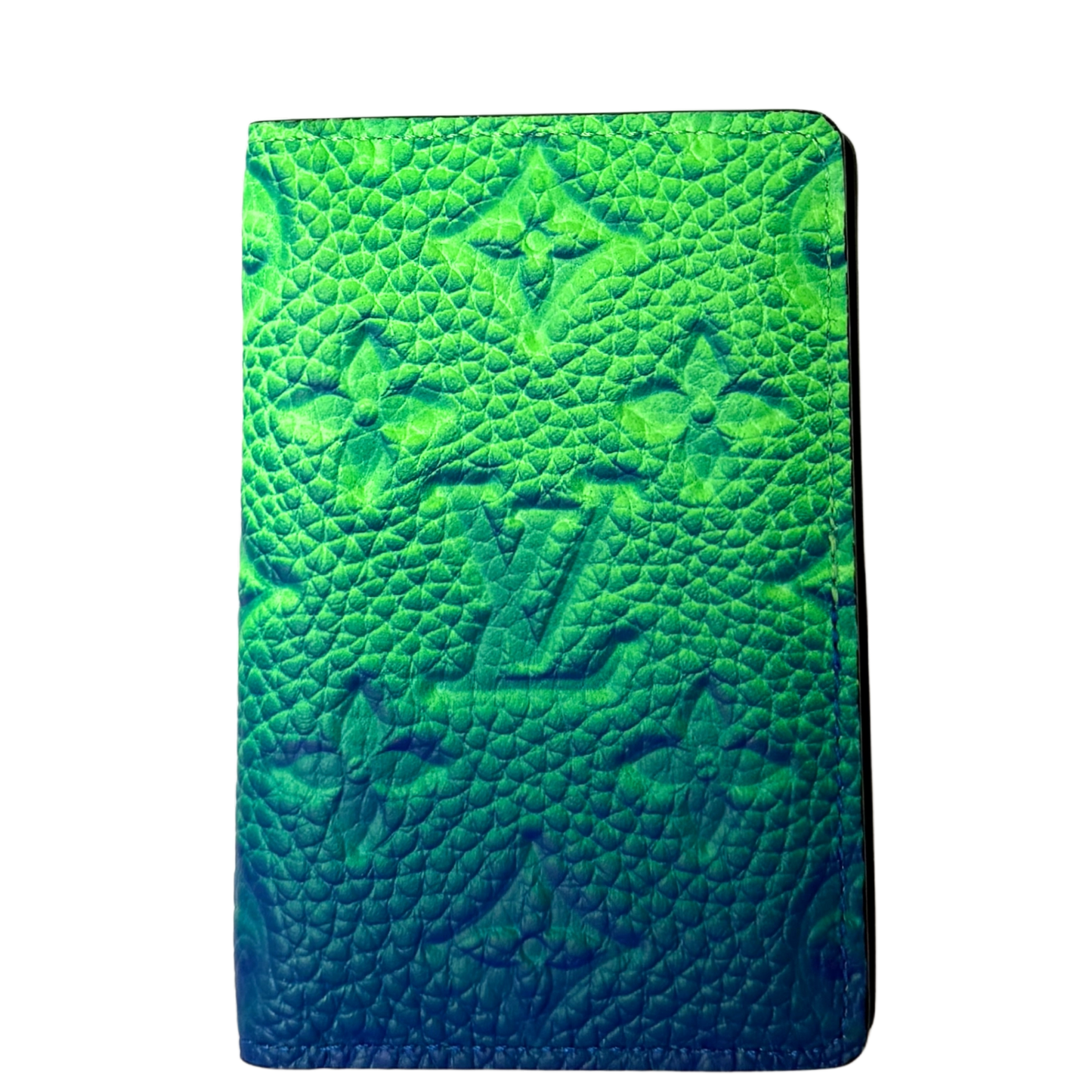 Louis Vuitton Pocket Organizer Taurillon Illusion Grün / neuwertig