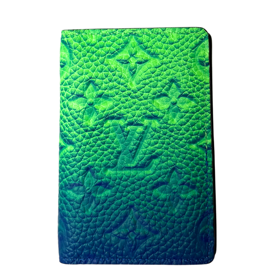 Louis Vuitton Pocket Organizer Taurillon Illusion Grün / neuwertig