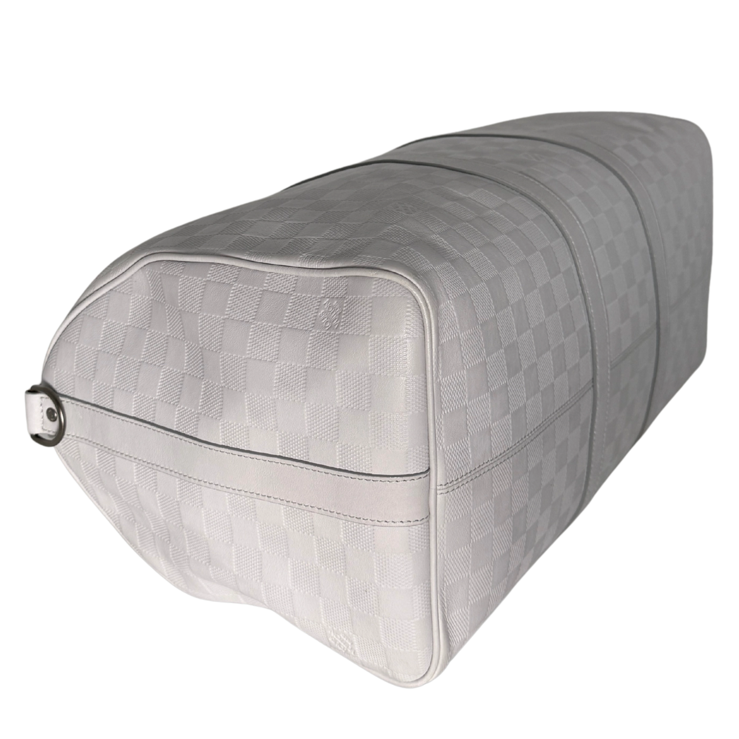 Louis Vuitton Infiniti Keepall 45 Bandouliere Reisetasche Hellgrau / sehr gut